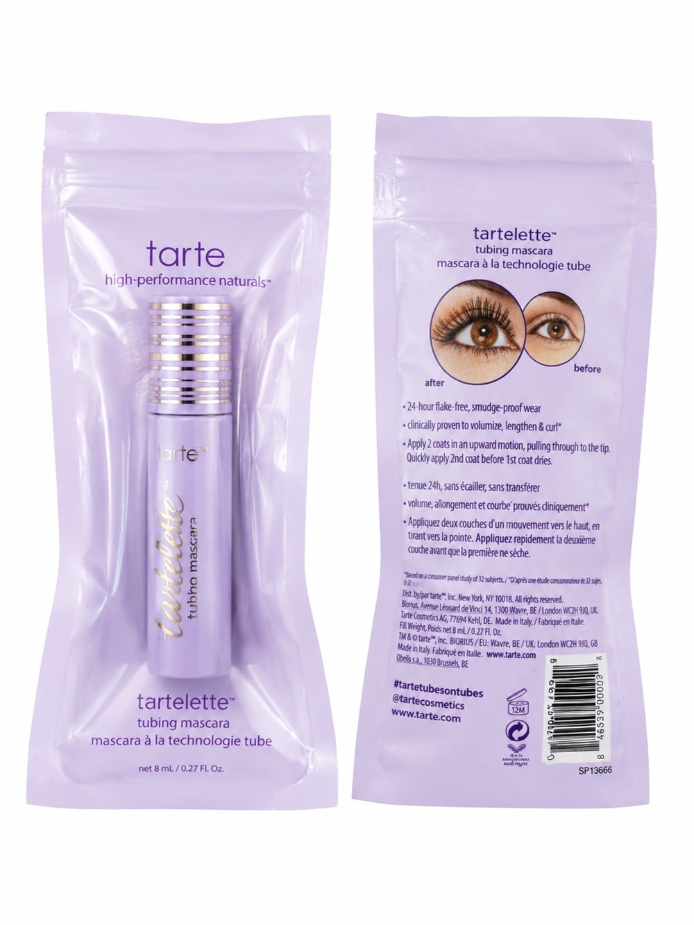 NIB Tarte Tartelette Tubing Mascara Mini Travel Size Sealed